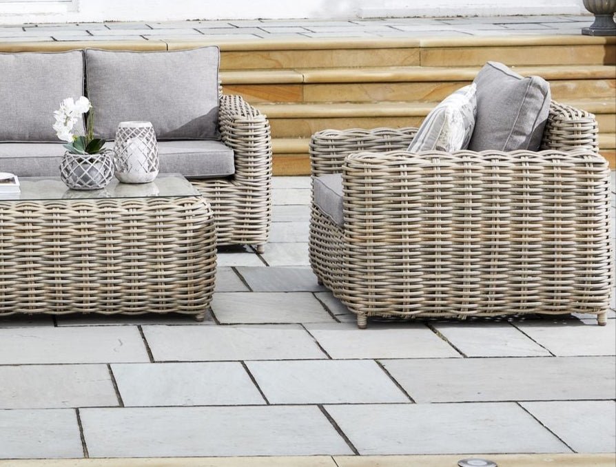 Amalfi Outdoor Five Seater Garden Set | Premium Weatherproof Lounge Furniture - Apex Bespoke Carpentry