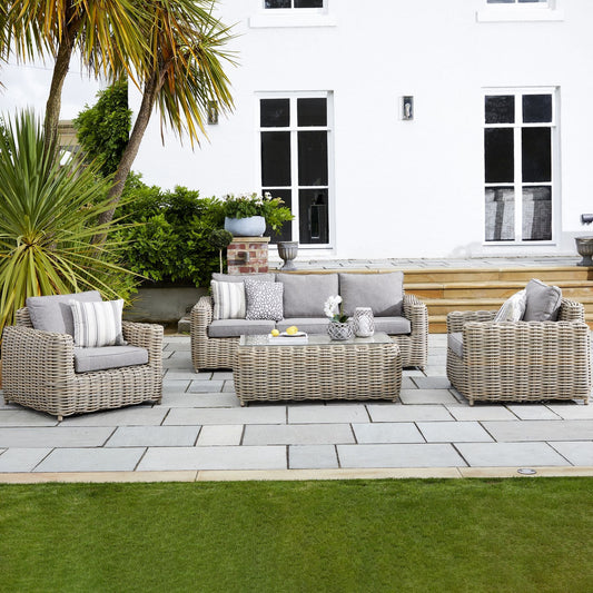 Amalfi Outdoor Five Seater Garden Set | Premium Weatherproof Lounge Furniture - Apex Bespoke Carpentry