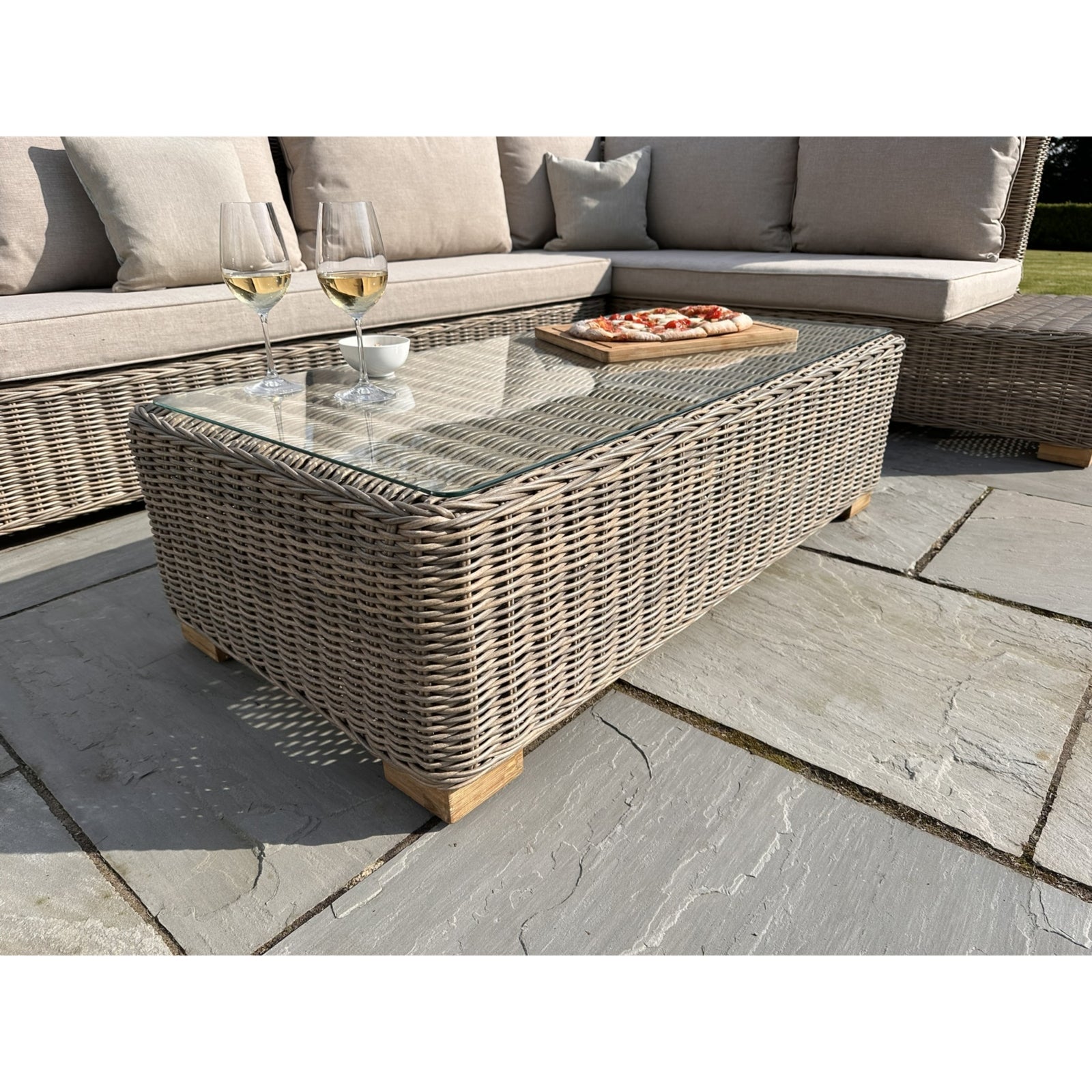 Capri Outdoor Corner Sofa & Coffee Table Set - Apex Bespoke Carpentry