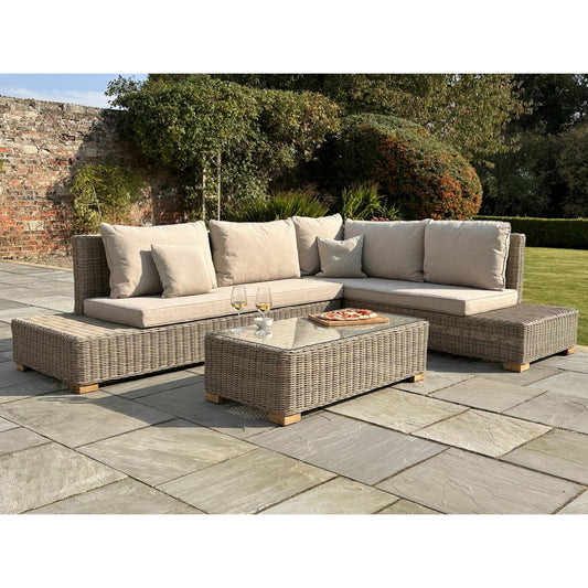 Capri Outdoor Corner Sofa & Coffee Table Set - Apex Bespoke Carpentry