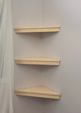 Load image into Gallery viewer, Corner Airing Cupboard Shelves | Slatted Corner Shelves - Apex Bespoke Carpentry