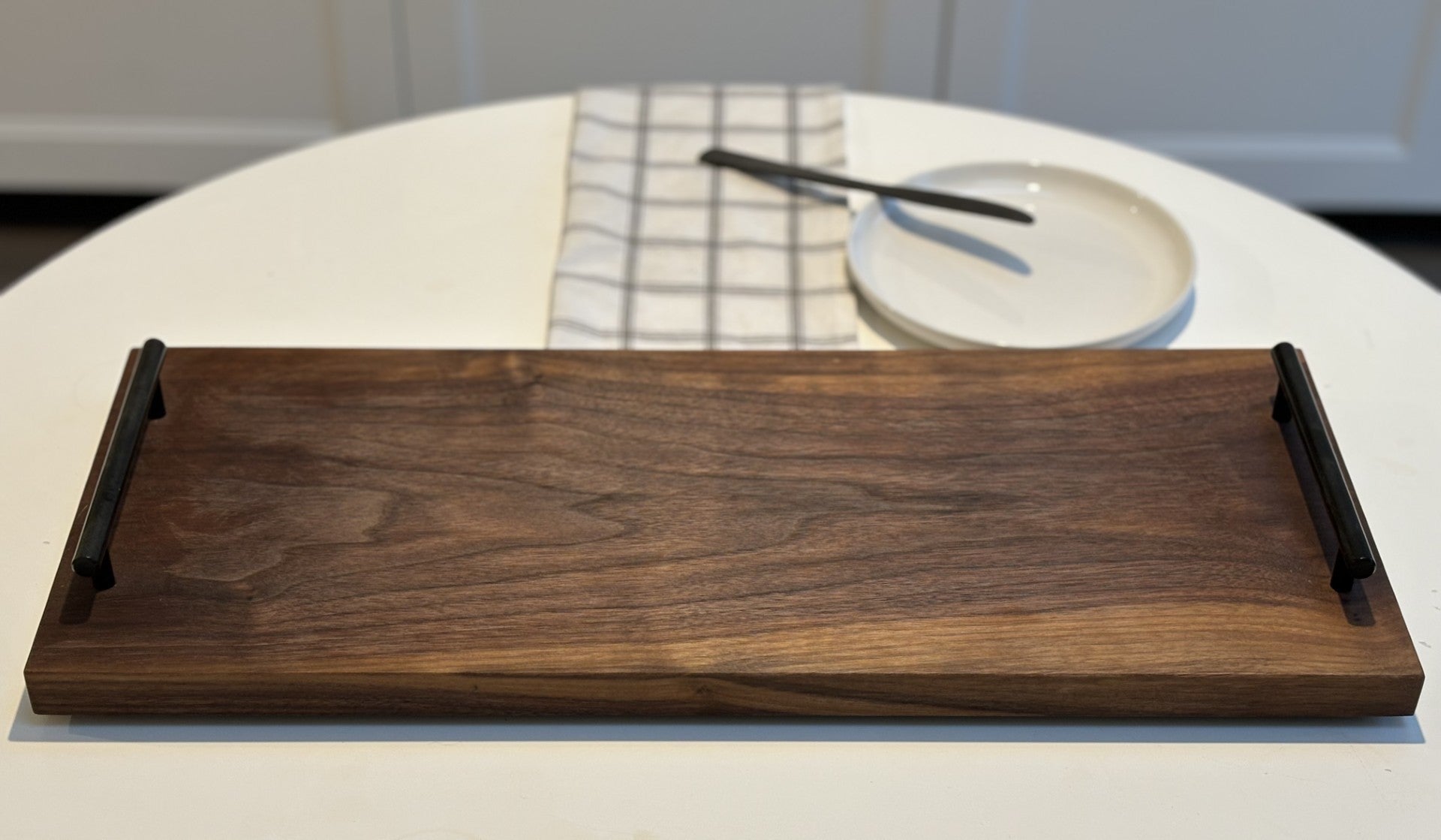 Walnut high quality serving tray