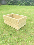 Load image into Gallery viewer, Handmade Stackable Wooden Planter | 60cm Wide |Treated Timber Raised Bed | Easi Edge - Apex Bespoke Carpentry