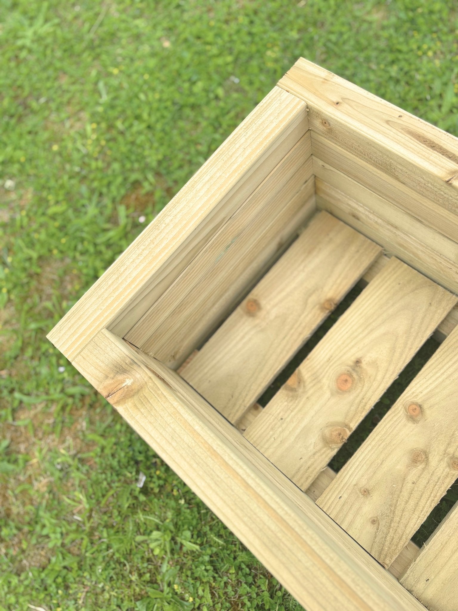 Handmade Stackable Wooden Planter | 80cm Wide |Treated Timber Raised Bed | Easi Edge - Apex Bespoke Carpentry