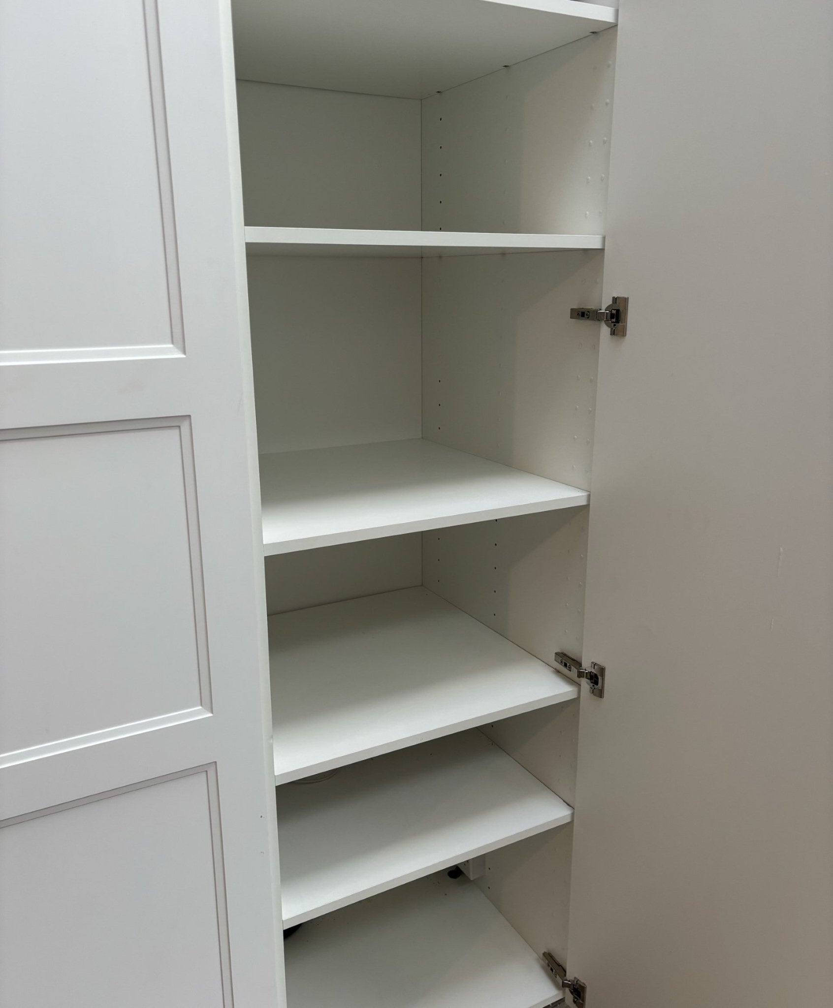 Made - to - Measure 18mm Melamine Cabinet Shelf | White | Wipeable Material | Cut to Size - Apex Bespoke Carpentry