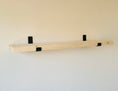 Load image into Gallery viewer, Rustic Wooden Shelf with Brackets - Natural - Apex Bespoke Carpentry