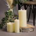 Load image into Gallery viewer, Natural Glow 3 x 8 LED Cream Candle
