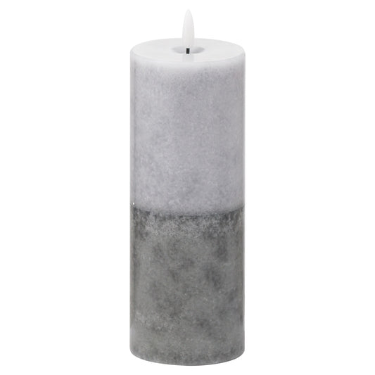 Natural Glow 3x8 Stone LED Candle