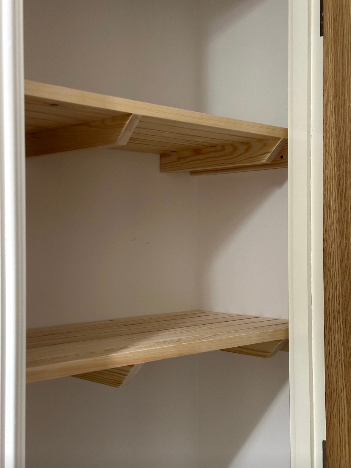 made-to-measure shelves for efficient pantry space