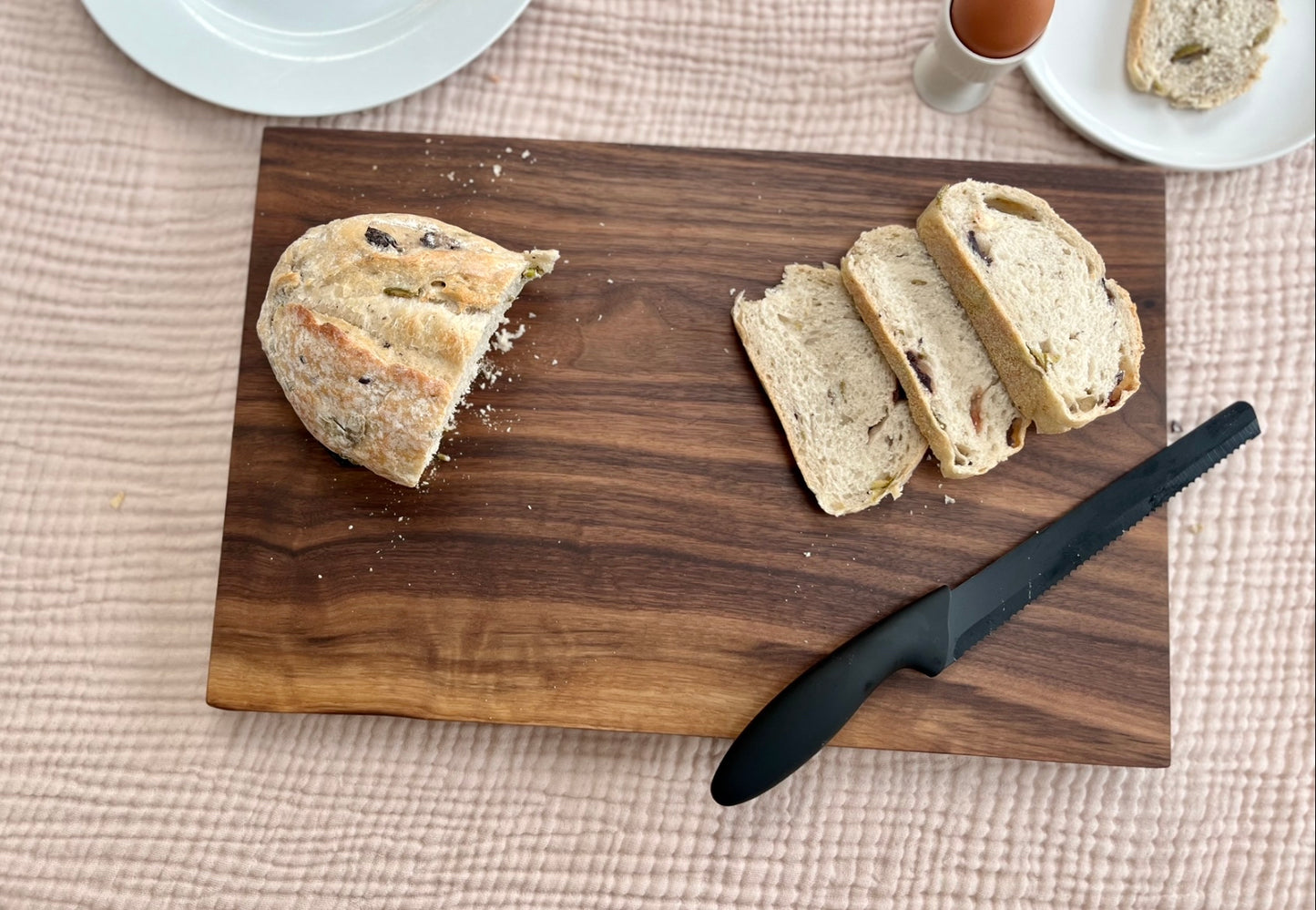 Solid walnut cutting board.