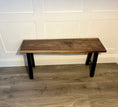 Load image into Gallery viewer, Solid Walnut Bench
