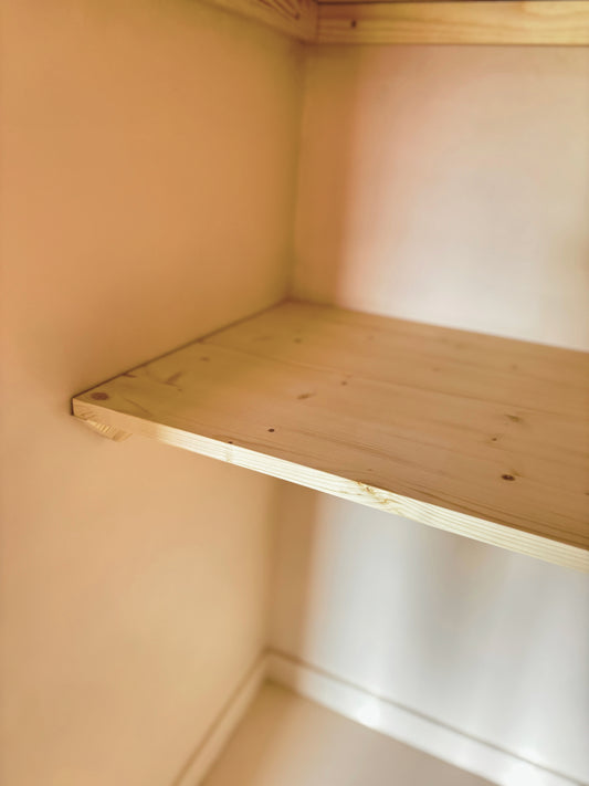Made-to-Measure 18mm Pine Furniture Board Shelves | Cut to Size | Easy to Install