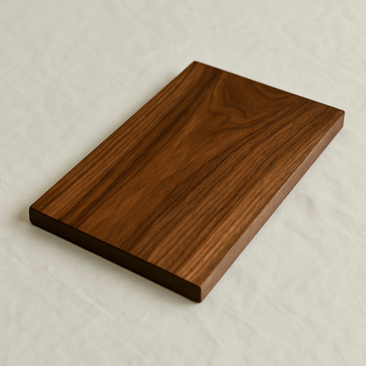 American Walnut Chopping Board on Cool Linen