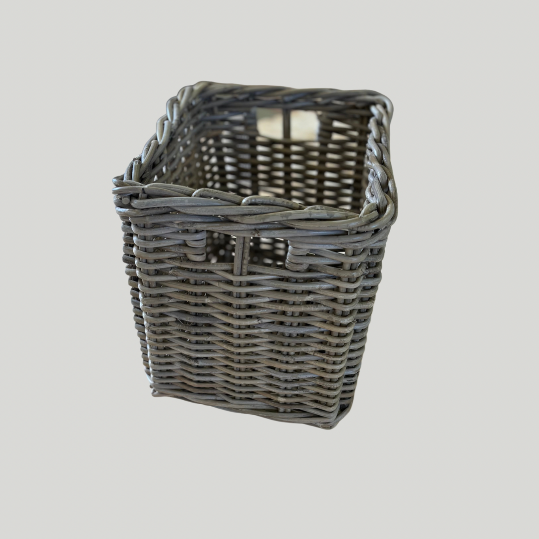 Kubu Rattan Rectangular Storage Basket