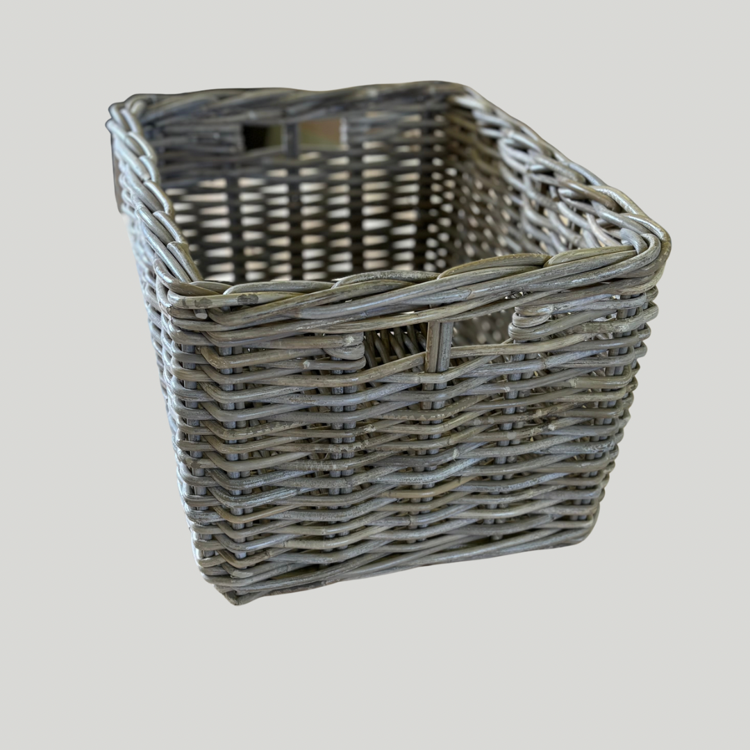 Kubu Rattan Rectangular Storage Basket