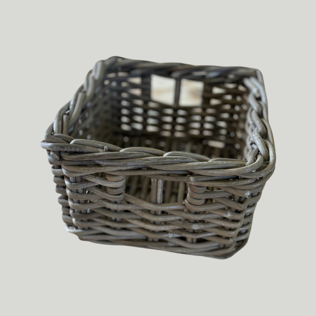 Kubu Rattan Rectangular Storage Basket