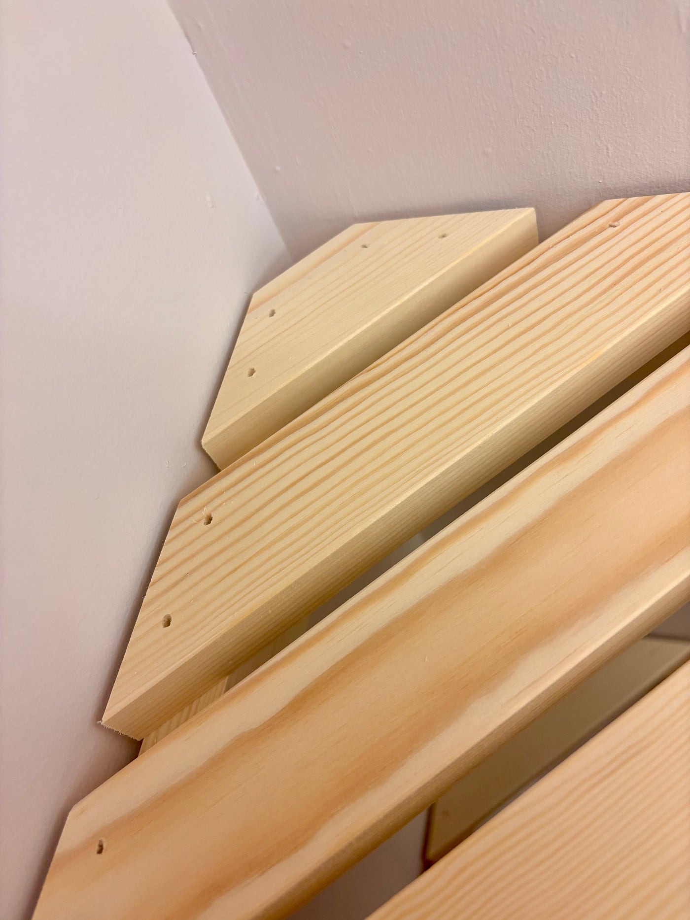 Corner Airing Cupboard Shelves | Slatted Corner Shelves