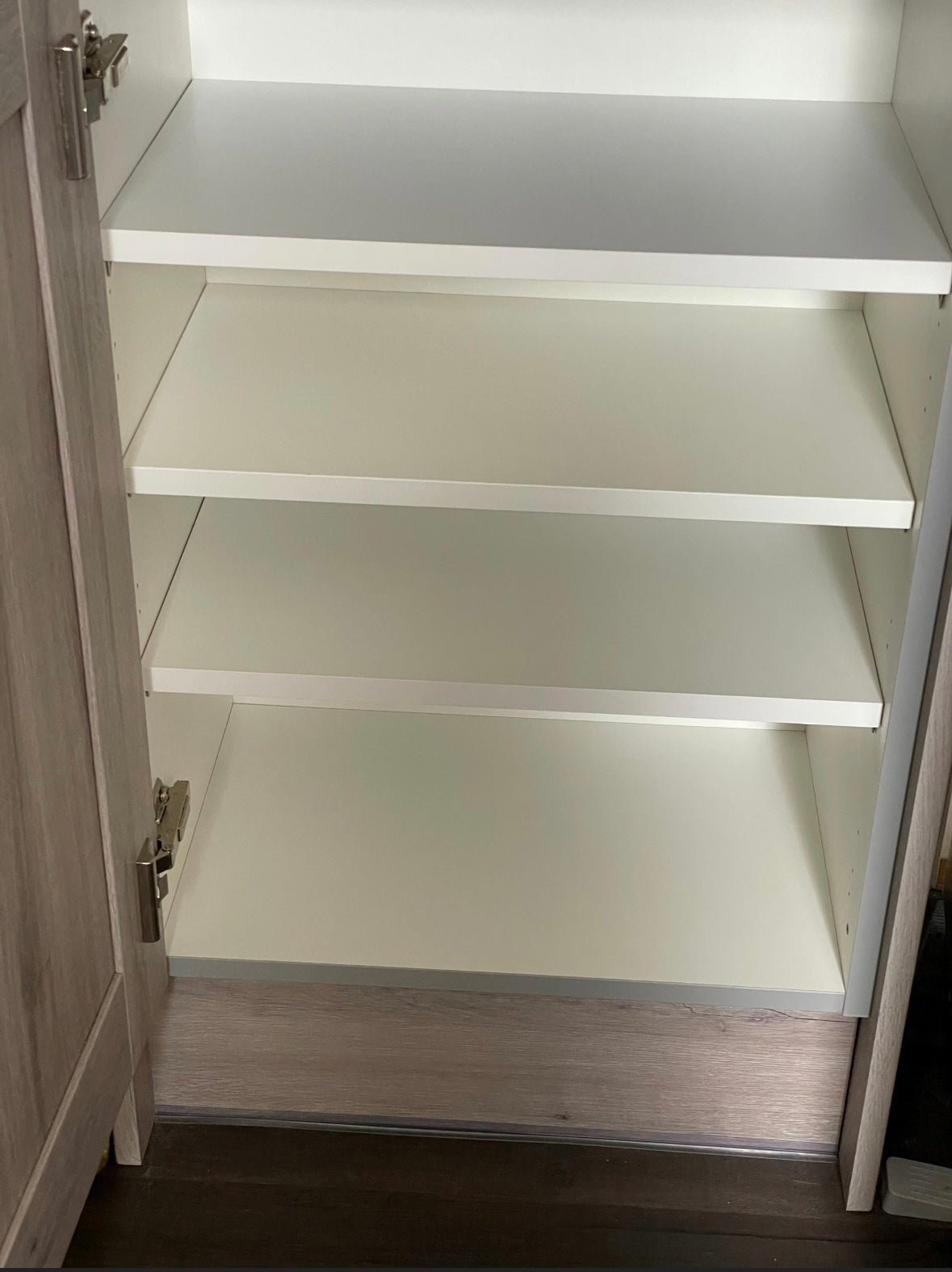 White Cabinet Shelf