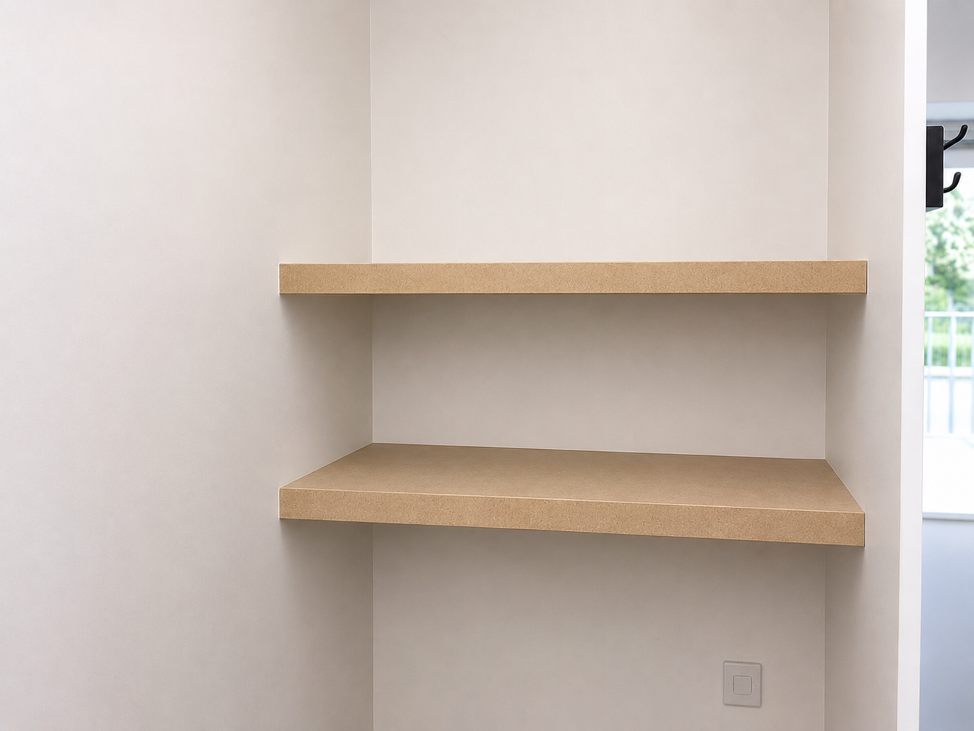 Made-to- Measure Floating Alcove Paintable Shelves | MDF Alcove Shelves | Easy to Install