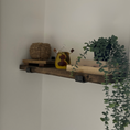 Load image into Gallery viewer, Rustic Wooden Shelf with Brackets
