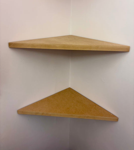 Corner MDF Shelves | Paintable Corner Shelves
