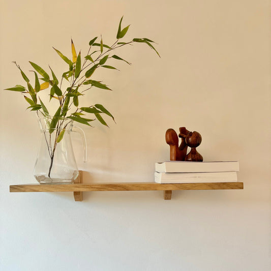 Floating Wooden Oak Veneer Shelf