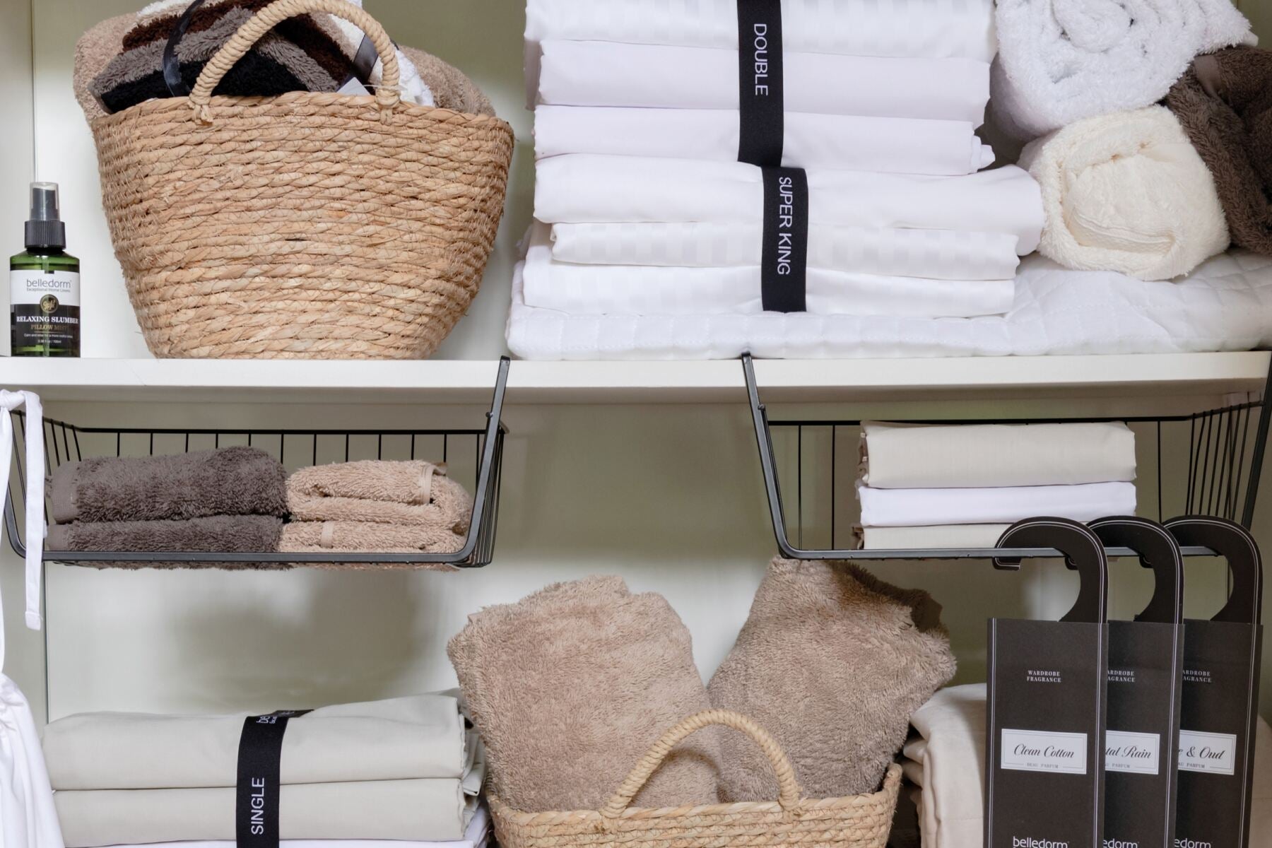 Bedding & Linen Organiser Band - Apex Bespoke Carpentry