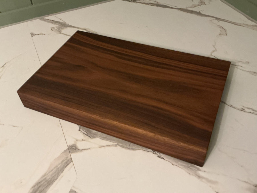 Chunky Walnut Chopping Board Large | 2" Black American Walnut Cutting Board - Apex Bespoke Carpentry