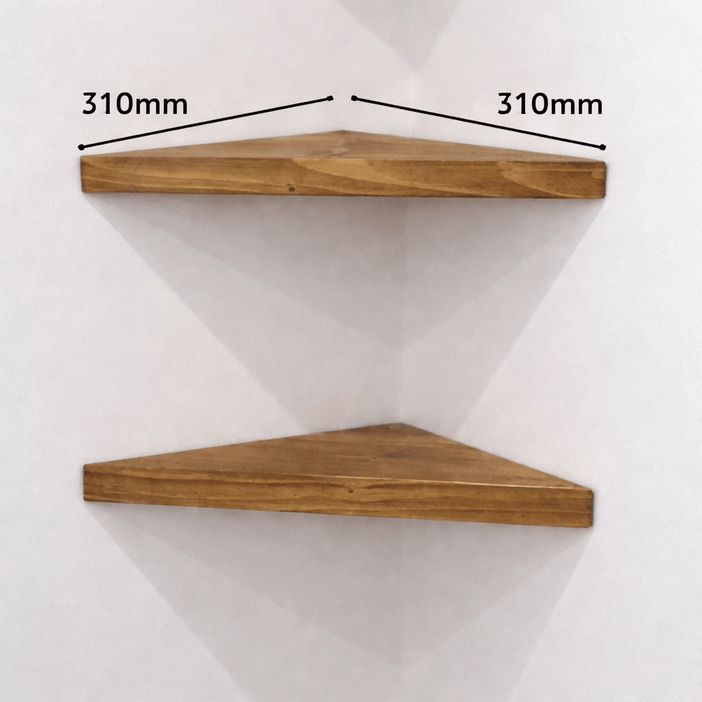 Chunky Wooden Corner Shelf - Apex Bespoke Carpentry