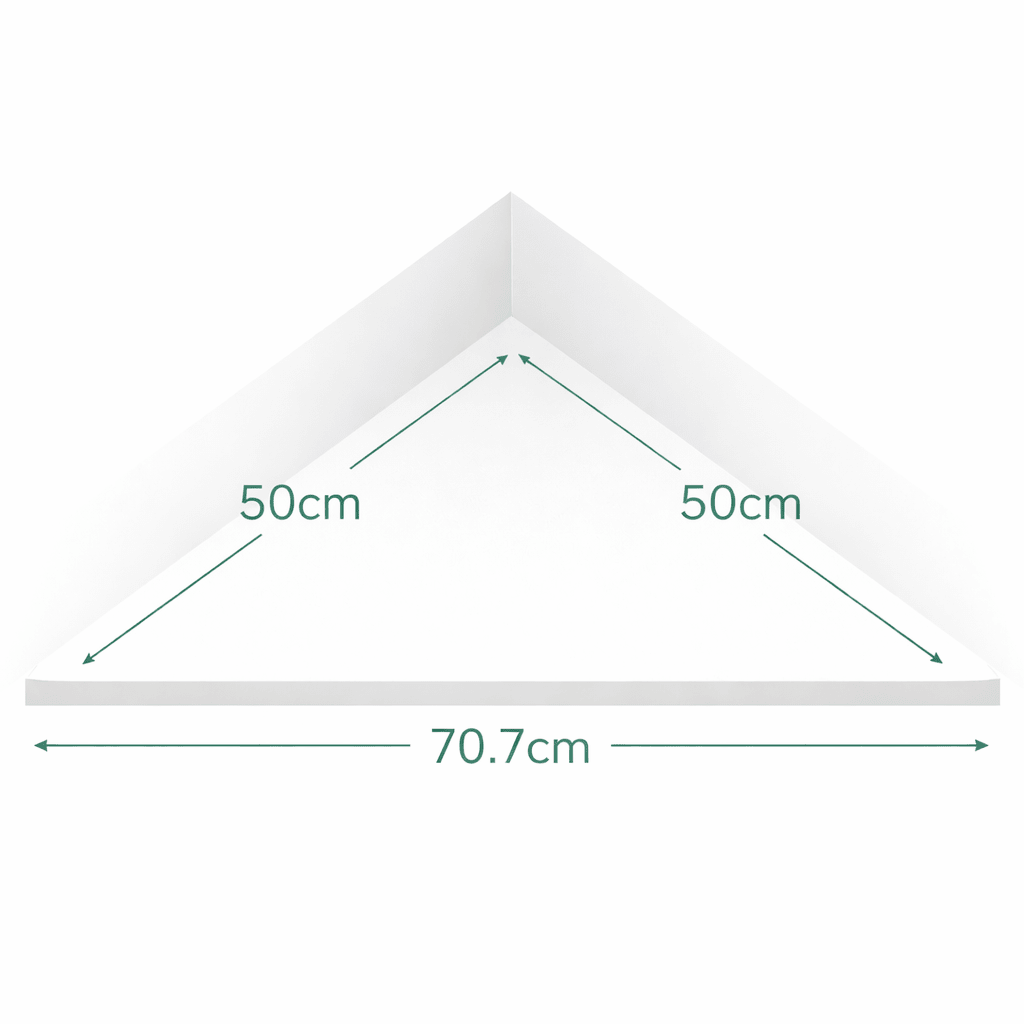 Corner 25mm MDF Shelves | Paintable Corner Shelves - Apex Bespoke Carpentry