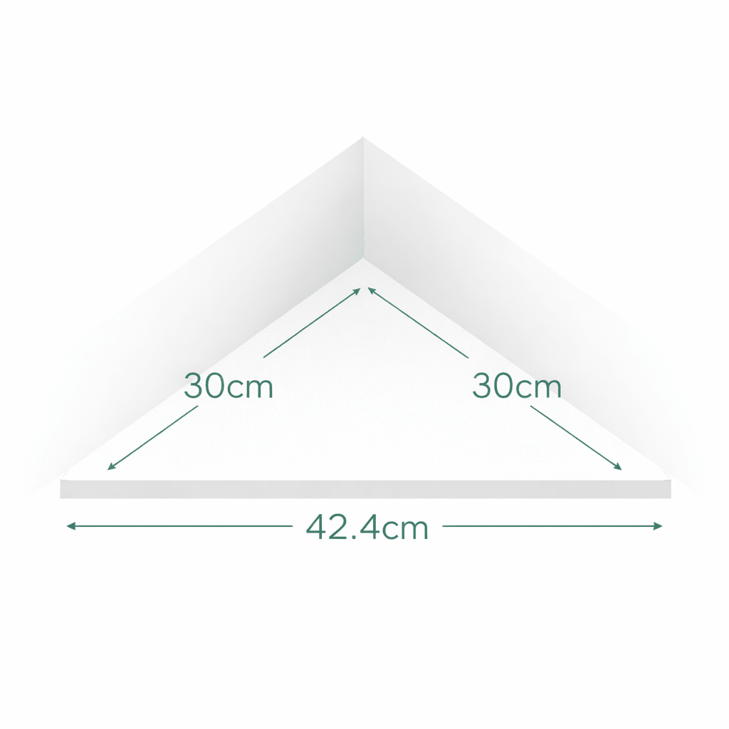 Corner 25mm MDF Shelves | Paintable Corner Shelves - Apex Bespoke Carpentry