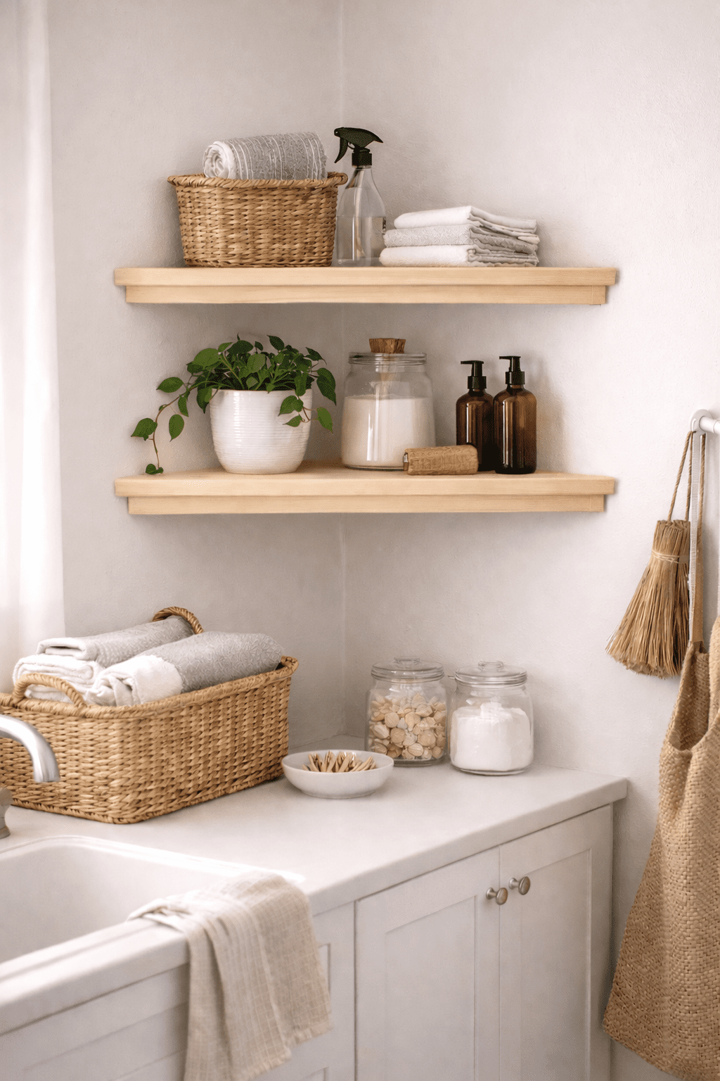 Corner Airing Cupboard Shelves | Slatted Corner Shelves - Apex Bespoke Carpentry