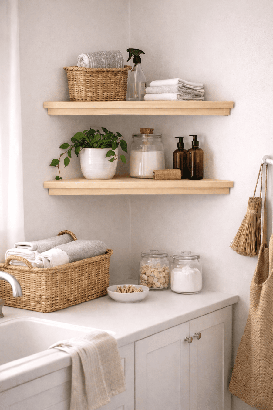 Corner Airing Cupboard Shelves | Slatted Corner Shelves - Apex Bespoke Carpentry