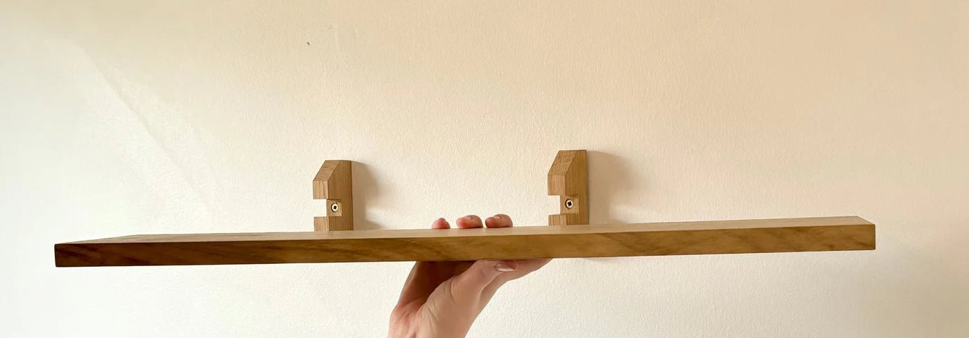 Double Floating Shelving Unit | Oak - Apex Bespoke Carpentry