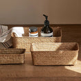 Load image into Gallery viewer, Grass Woven Rectangular Storage Basket | Home Storage Basket Box | Storage Container Sundries Kitchen Drawer Organiser - Apex Bespoke Carpentry
