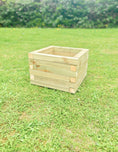 Load image into Gallery viewer, Handmade Stackable Wooden Planter | 40cm Wide |Treated Timber Raised Bed | Easi Edge - Apex Bespoke Carpentry
