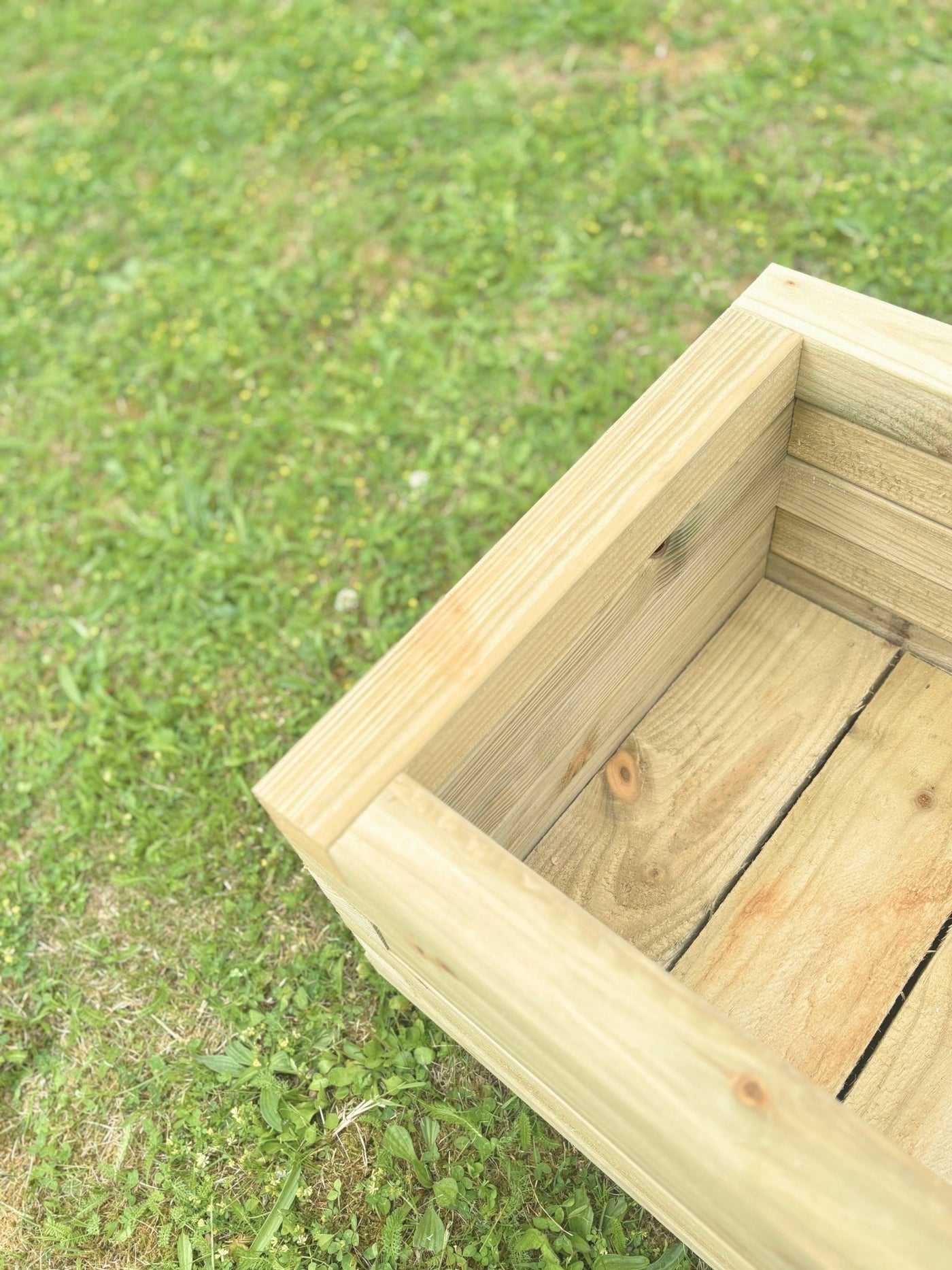 Handmade Stackable Wooden Planter | 40cm Wide |Treated Timber Raised Bed | Easi Edge - Apex Bespoke Carpentry