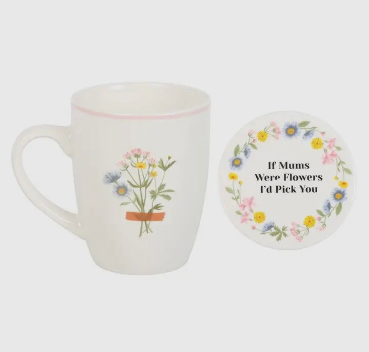 If Mums Were Flowers Mug & Coaster Set - Apex Bespoke Carpentry