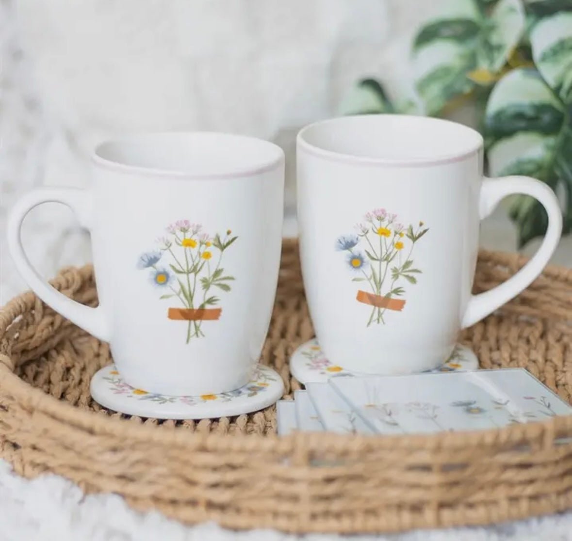If Mums Were Flowers Mug & Coaster Set - Apex Bespoke Carpentry
