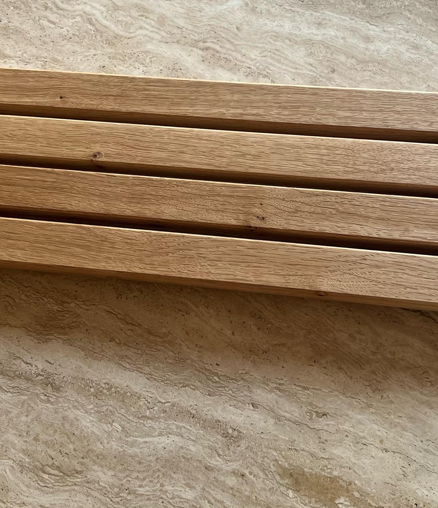 Oak Slatted Bath Tray