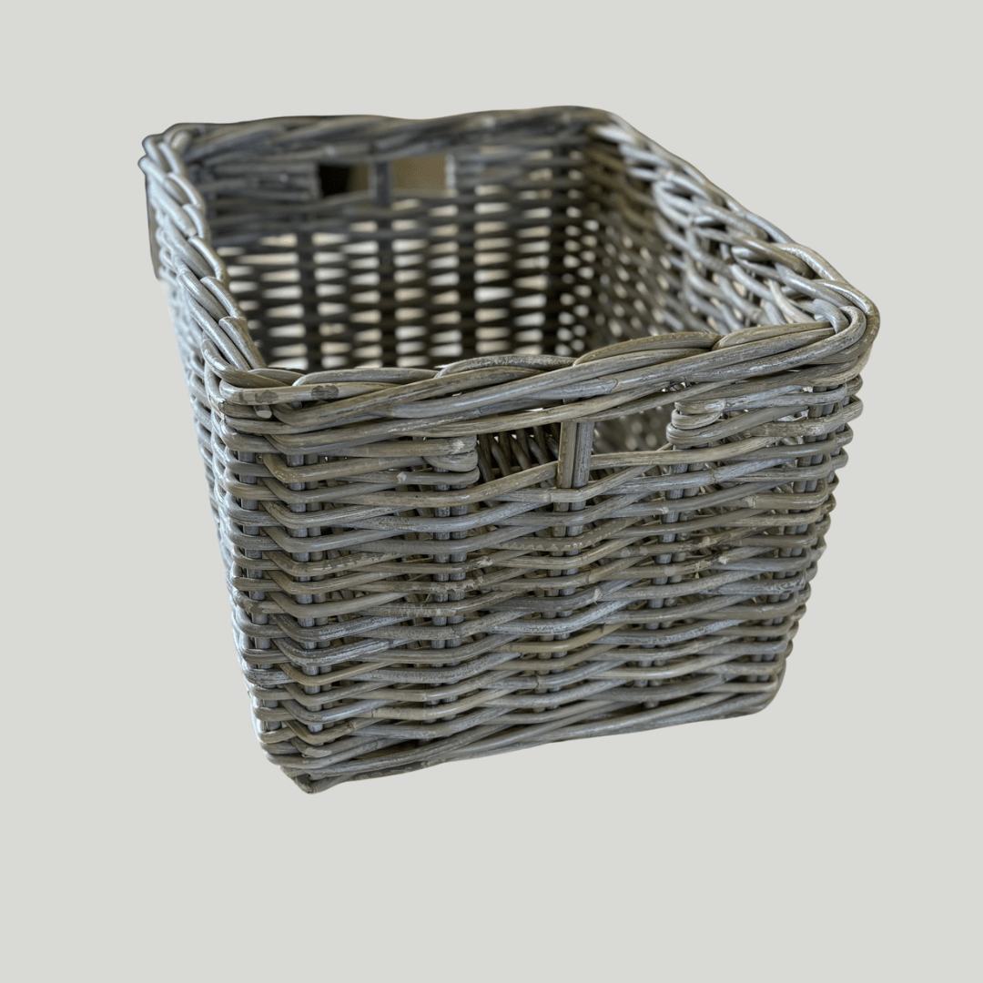 Kubu Rattan Square Storage Basket - Apex Bespoke Carpentry