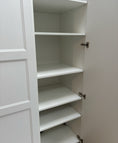 Load image into Gallery viewer, Made - to - Measure 18mm Melamine Cabinet Shelf | White | Wipeable Material | Cut to Size - Apex Bespoke Carpentry
