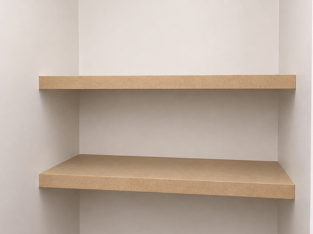 Made-to- Measure Floating Alcove Paintable Shelves | MDF Alcove Shelves | Easy to Install - Apex Bespoke Carpentry