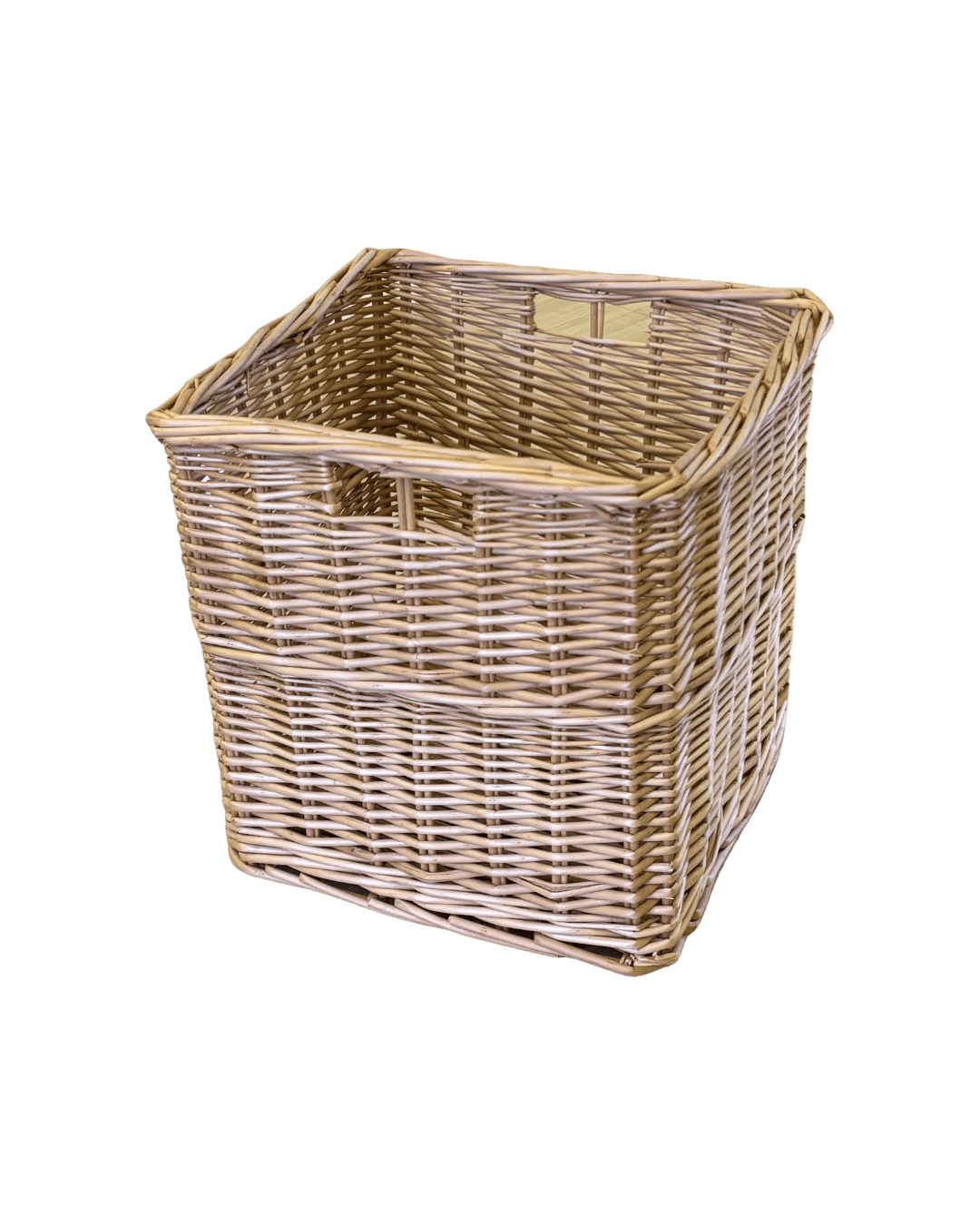 Natural Wicker Square Storage Basket - Apex Bespoke Carpentry