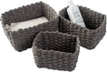 Load image into Gallery viewer, Set of 3 Braided Baskets | Storage Baskets | Storage Boxes for Accessories, Make - Up, Bathroom Organiser, Changing Table Organiser - Apex Bespoke Carpentry
