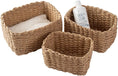 Load image into Gallery viewer, Set of 3 Braided Baskets | Storage Baskets | Storage Boxes for Accessories, Make - Up, Bathroom Organiser, Changing Table Organiser - Apex Bespoke Carpentry
