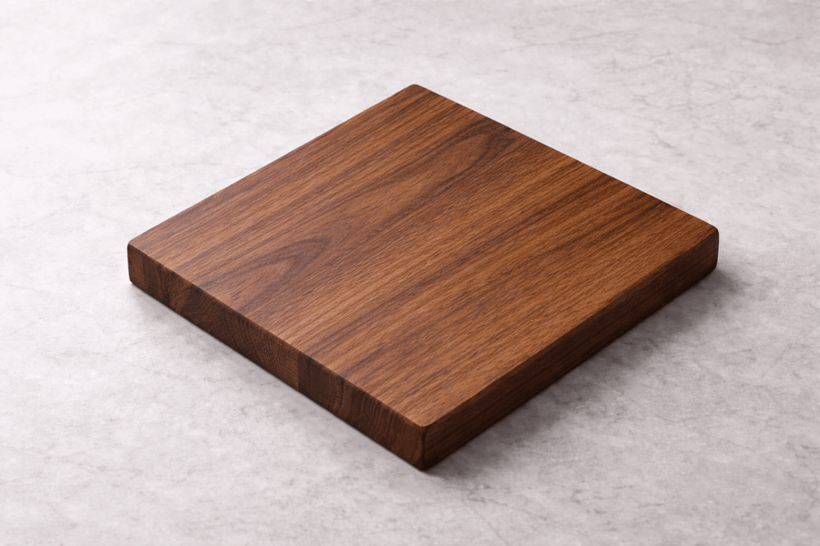 Solid Walnut Cheese Board | 1" Black American Walnut | Small Chopping Board - Apex Bespoke Carpentry