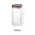 Load image into Gallery viewer, Square Sealed Glass Jar | Food Storage | Kitchen Organisation | Sealed Lid - Apex Bespoke Carpentry
