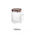 Load image into Gallery viewer, Square Sealed Glass Jar | Food Storage | Kitchen Organisation | Sealed Lid - Apex Bespoke Carpentry
