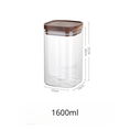 Load image into Gallery viewer, Square Sealed Glass Jar | Food Storage | Kitchen Organisation | Sealed Lid - Apex Bespoke Carpentry
